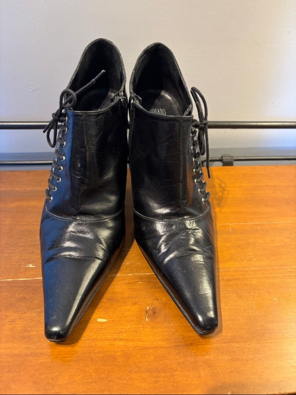 Pegabo Witchy Leather Lace Up Booties Made in Spain - Picture 4 of 7